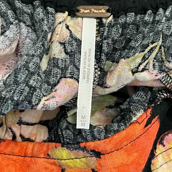 NEW FREE People Wisteria Floral Print VNeck Cut-Out Sleeveless Open TieBack Maxi - Picture 4 of 11